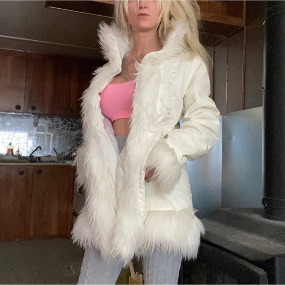 Gorgeous Y2K 2000s Nevada penny lane bohemian coat - Picture 4 of 8